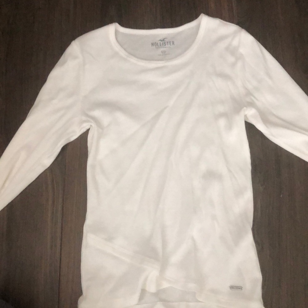 Hollister White Wrap Top